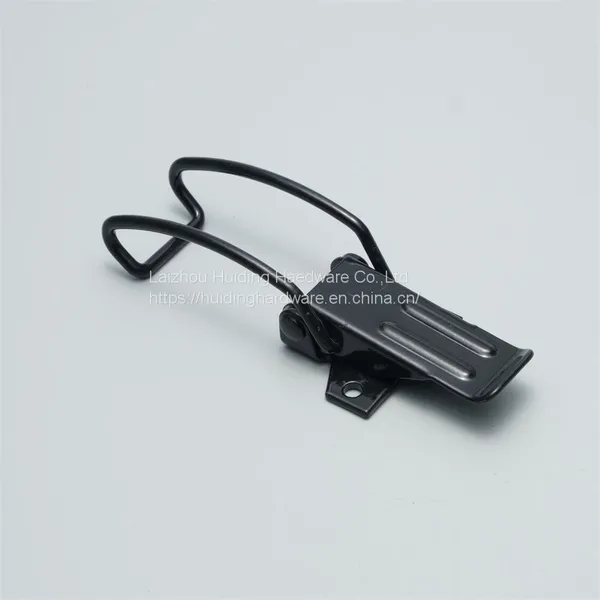 Black steel toggle latch box spring draw latch