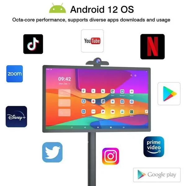 Mobile Smart Screen Heart Screen Wireless Projection Live Broadcast Large Screen Free Rotation Lifting TV Fitness Screen Capacitive Touch Screen LCD TV photo-5