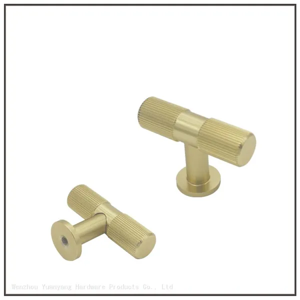 Knurled Round Aluminum Cabinet Knobs New Arrival T Bar Pull Knob