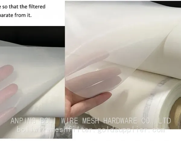 BOLI NYLON MESH Factory Supply Nylon Mesh Food Grade 200 250 300 400 500 600 Micron Nylon Mesh Filter Mesh Any Size Can be Customised photo-5