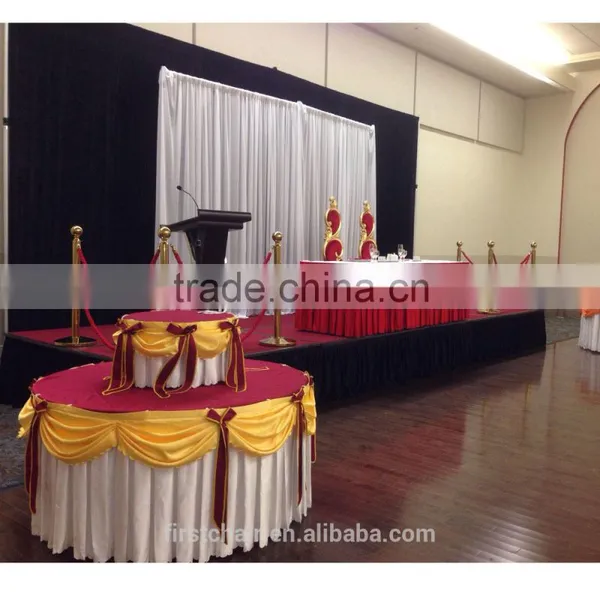 Eco-friendly Table Cloth Table Skirting Designs For Wedding photo-3