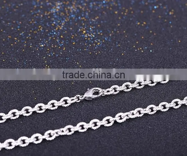 Simple Design Fashion Jewelry Rhodium Plated Cheapcable Chain Necklace photo-4