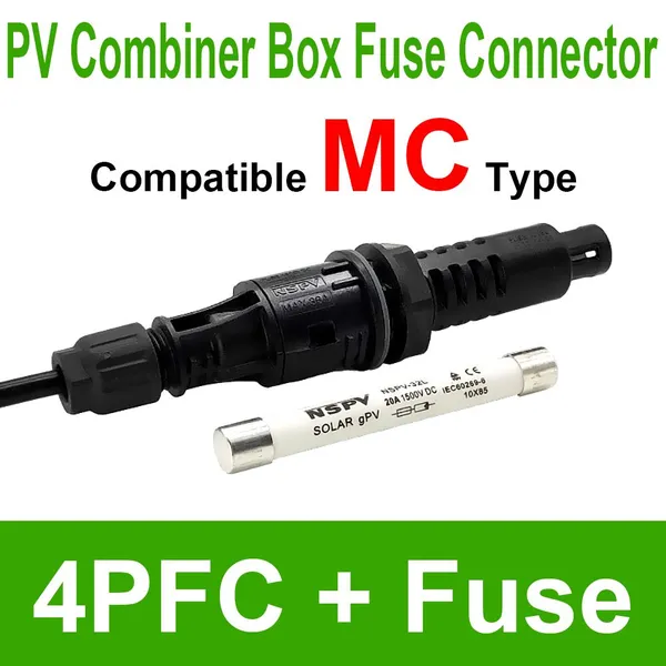 Fireproof Flame Retardant NSPV Solar Combiner Box Inverter Panel Type Fuse Connectors Series photo-3