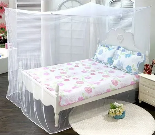 African Polyester Rectangular Mosquito Net With Deltamethrin or Alphacypermethrin, PBO Treated