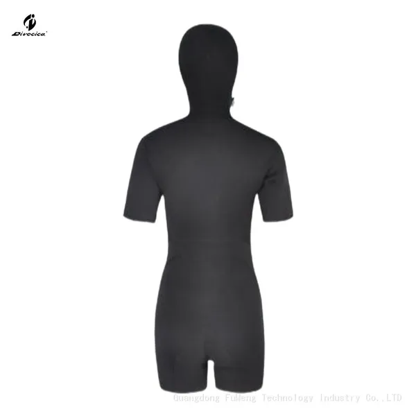 Front Slanting Zip Suit Elastic Diving Surfsuit Board Short Wetsuit Neoprene photo-2