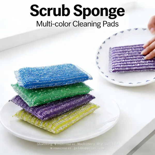 Double-sided Sponge Block Soft Kitchen Dish washing Sponge