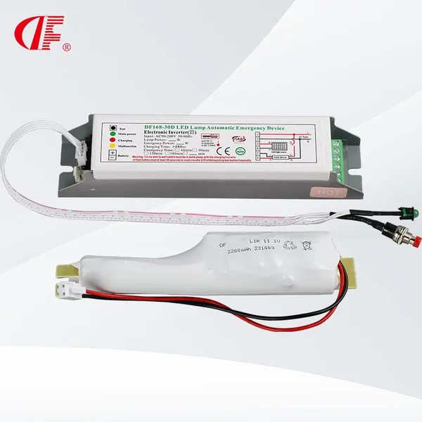 220V CE LED Emergency Light 168-30d Power Inverter Rechargeable 20W Emergency Backup Driver photo-3