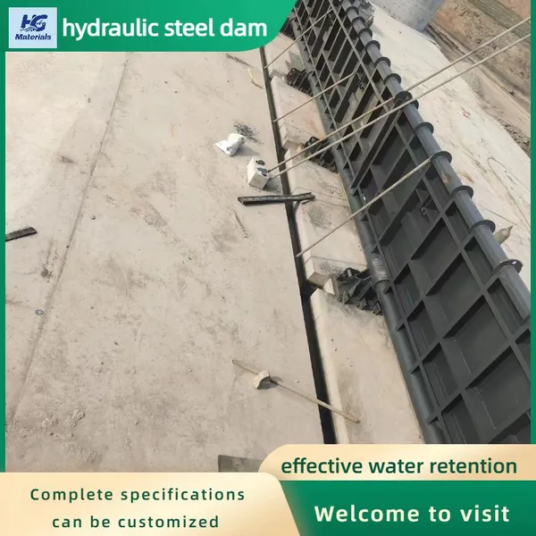 Hydraulic Bottom Shaft Steel Dam, Flap Gate, Large and Medium-sized Steel Structure Hydraulic Dam, River Weir photo-4
