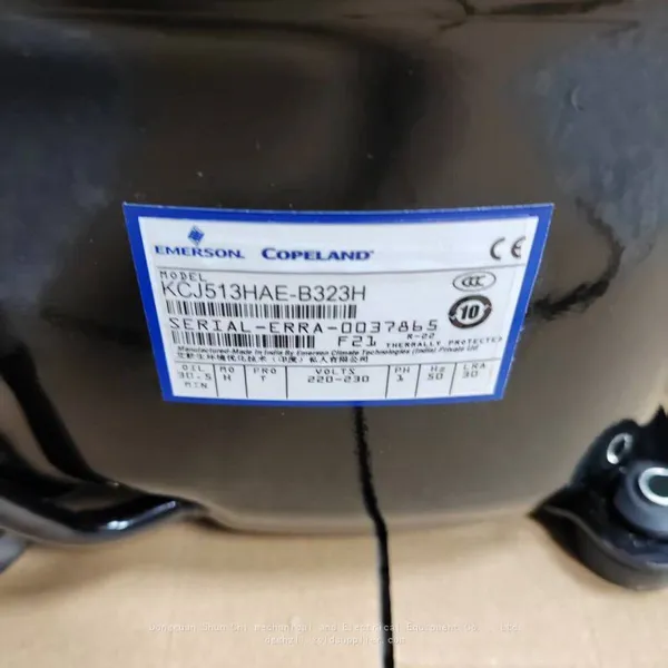 Copeland 1.25HP Freezer Compressor, Models KCJ513HAE-B323H, KCJ511HAE-U324H