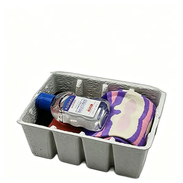 Boîte de rangement en pâte à papier pour emballage de composants électroniques, avec traitement antistatique, personnalisable.