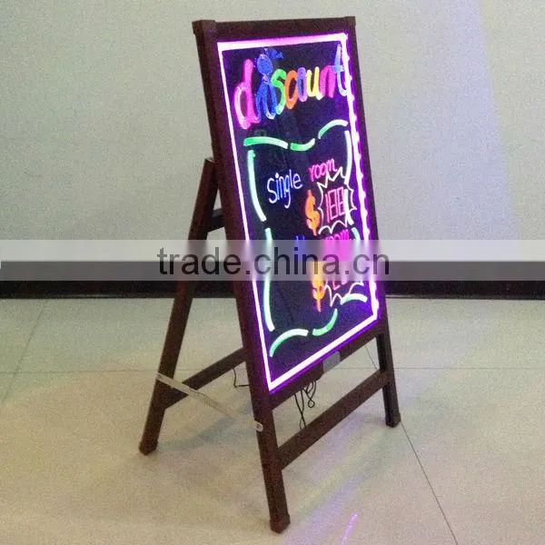 Wooden Support Led Writing Board in