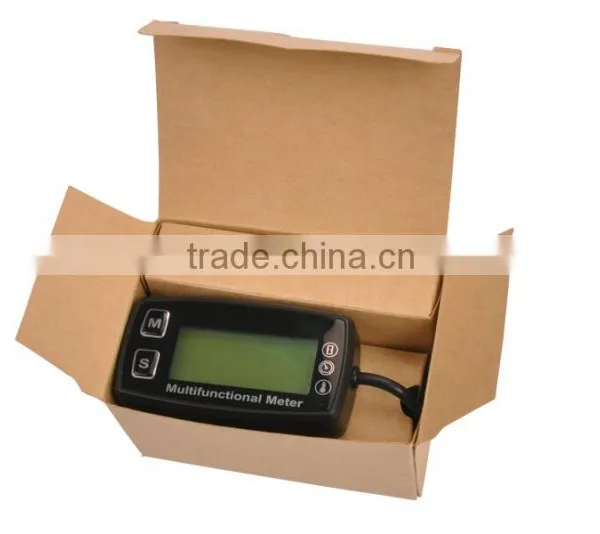 Digital LCD Tachometer Hour Meter Thermometer Temperature Meter for Gas UTV ATV Outboard Buggy Tractor JET SKI Paramotor photo-3