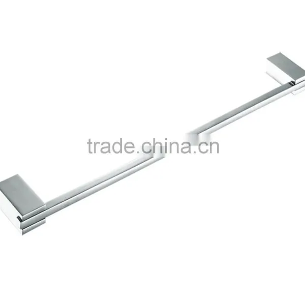 Chrome Brass Wall Hanging Double T Bathroom Glass Shelf 93612 photo-3
