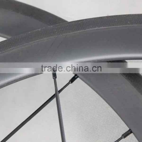 Wide 23mm Clincher 38C Carbon Fiber Road Bike Wheelset With Novatec Light 291 Hubs photo-5