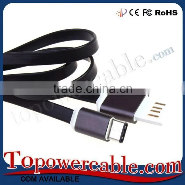 Premium Double Sided Flat Micro Usb Data Cable Usb 3.1 Type C Cable For Nexus 5X 6P photo-2