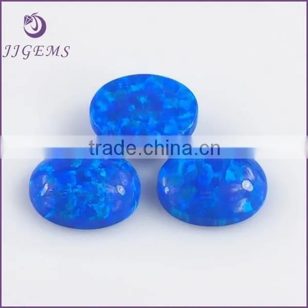 Synthetic Wholesale Blue Oval Ethiopian Opal