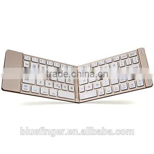 Wireless Bluetooth 3.0 Universal Aluminum Folding Keyboard for Smartphones - for Iphone, Htc,Samsung GALAXY Note 3/Samsung GAL photo-5