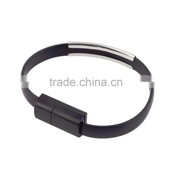 Micro USB Cable Bracelet Data Charging Line Wristband For Android Cellphone photo-3