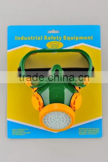 High Density Plastic Breathing Mask, Black Tactical Gas Mask photo-2