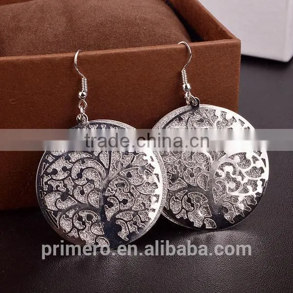 Hot Selling Fashion Matte Popular Elements Hollow Tree Stup Earrings photo-2