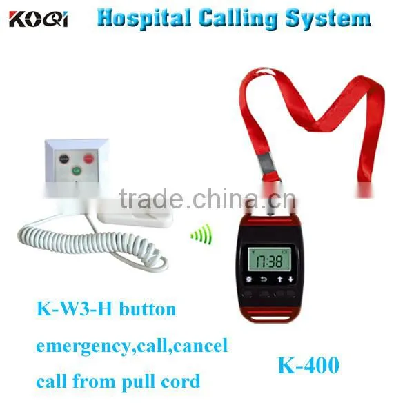 Emergency Alarm System for Hospital SOS Smart Watch and Patient Push Button