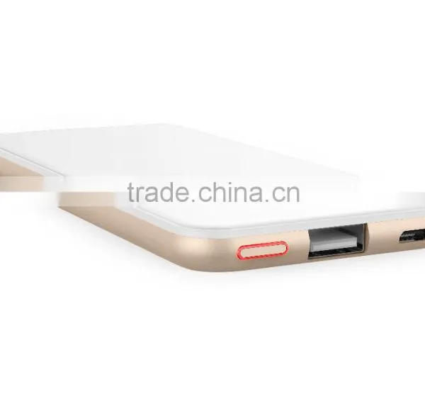 AWC840 Newly 5000mah Usb Mobile Phone Charger 2.5 D Glass and Titanium Alloy 5v 2a Charger Fast Usb Charger for Iphone 6 photo-4