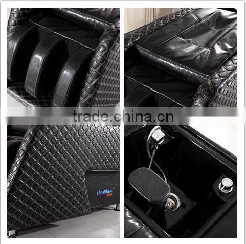 Synthetic Leather Material and Hair Salon Furniture Type Hydraulic Shampoo Backwash Bowl and Chair photo-5