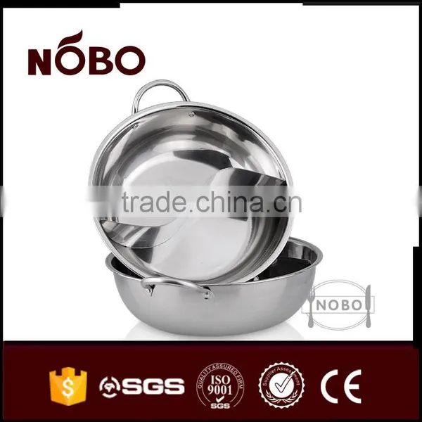 High Quality Stainless Steel Double Flavour Hot Pot Factory Supply photo-5