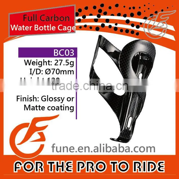 BC03 Carbon Water Bottle Cage 3K Clear Coating