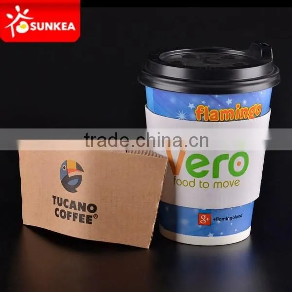 Printed Kraft Hot Coffee Cup Sleeves, Cup Wraps in China Quality Choice photo-2