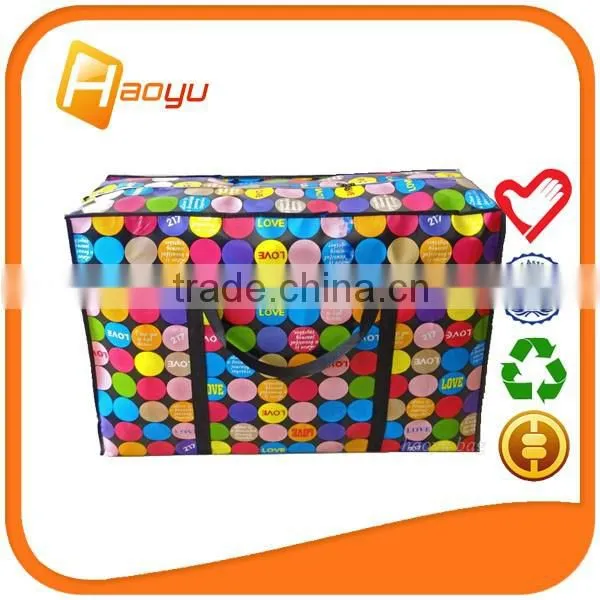 China Wholesale Foldable Zipper Tote Bag for Shopping Bags