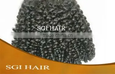 Sexy Hair Style Natural Color Indian Temple Raw Virgin Hair Bulks