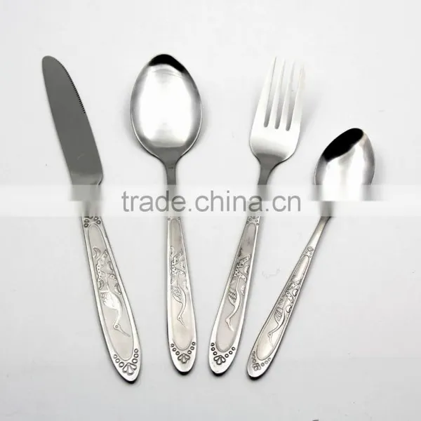 China Best Quality Multi-purpose Stainless Steel Spoon Fork Knife Sets in Kitchen and Restaurant photo-3