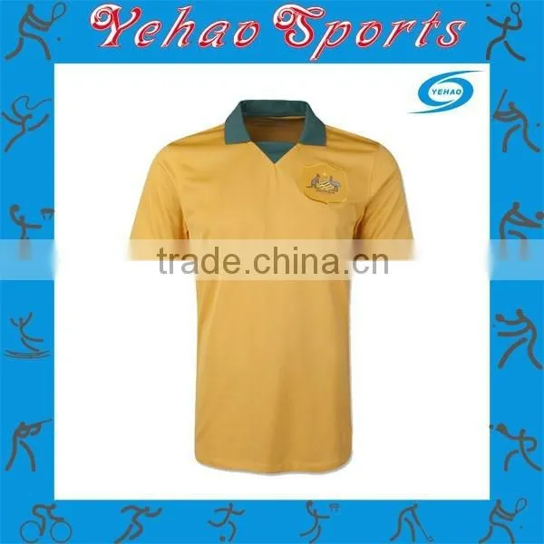 Plain Australia Soccer Jersey With Favorable Price and Sublimation photo-2