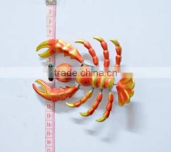 4 Inch Animal Plastic Cartoon Lobster Romania 3D Beach Fridge Magnet photo-3