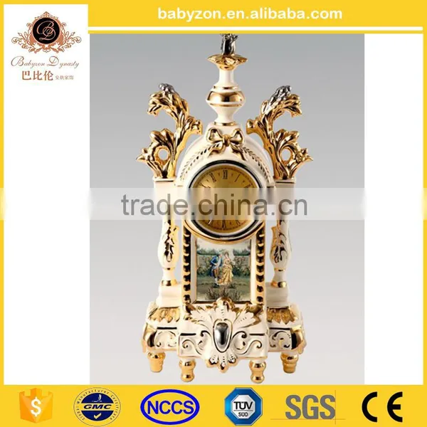 Luxury Ceramic European High-quality Classical Polyresin Clock photo-3