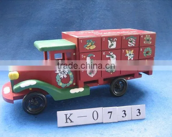 Wooden Christmas Calendar Box