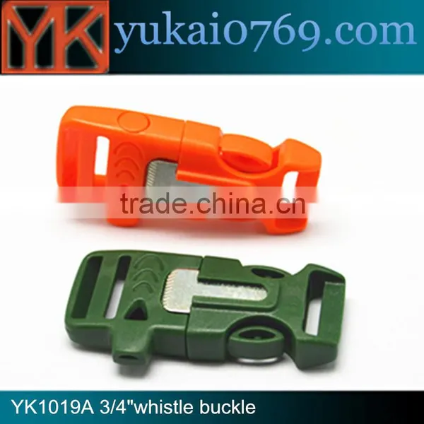 Yukai High Quality Bag Accessories Whistle Buckle With Fire Starter & Scraper photo-3