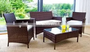 Rattan Patio Set With 1 Tea Table and Three Chairs