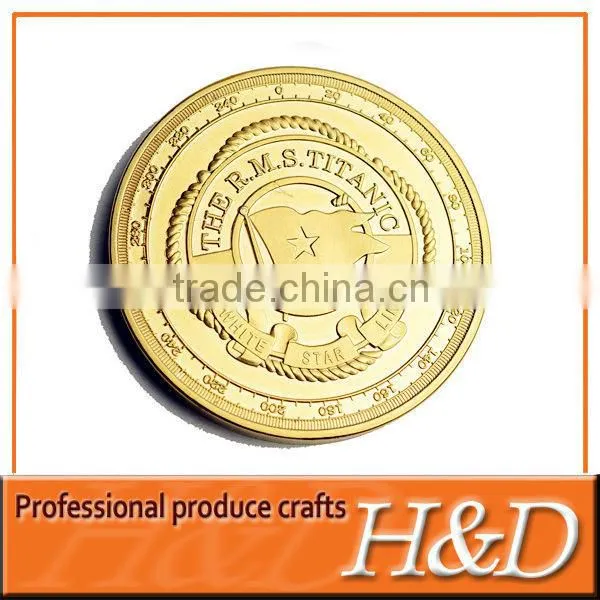 Architectural Gold Coin With Logo Embossed Wholesale photo-2