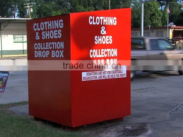 Metal Clothing Collection Bins