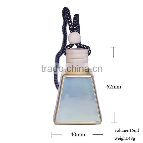 15ml Silver Perfume Bottle Pendant Suppliers With Screw Wood Cap photo-2