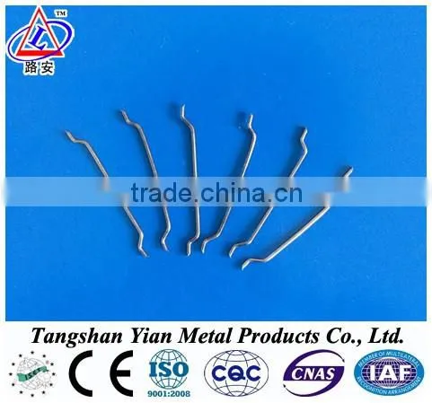 Y A (>1100mpa) Hooked Steel Fiber for Concrete Reinforcement , High Tensil