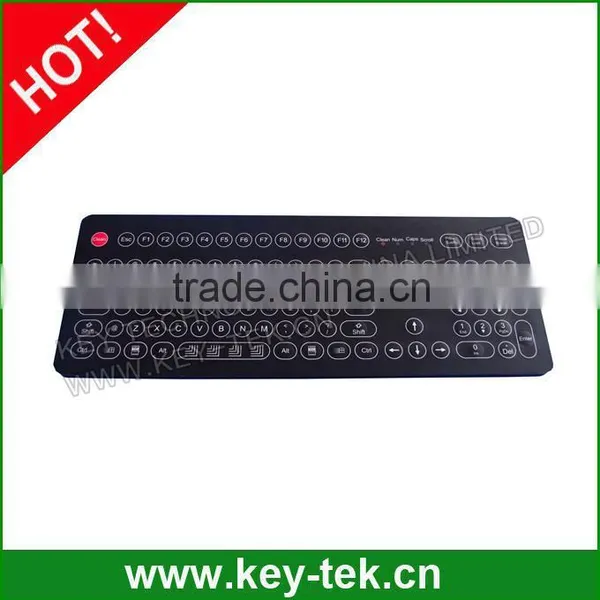IP68 Dynamic Rated Washable Industrial Membrane Keyboard With Integrated Numeric Keypad photo-3
