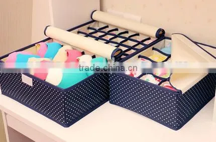 Waterproof 600D Oxford Fabric Zipper Foldable Underwear Lingerie Socks Storage Box photo-2