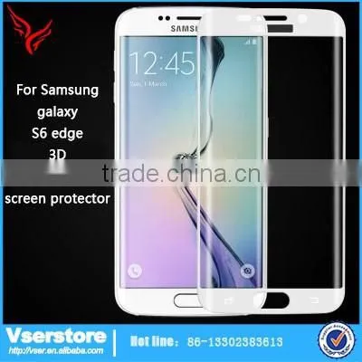 For Samsung Galaxy S6 Edge Full Covered Tempered Screen Protector 0.3mm Glass Protector Screen