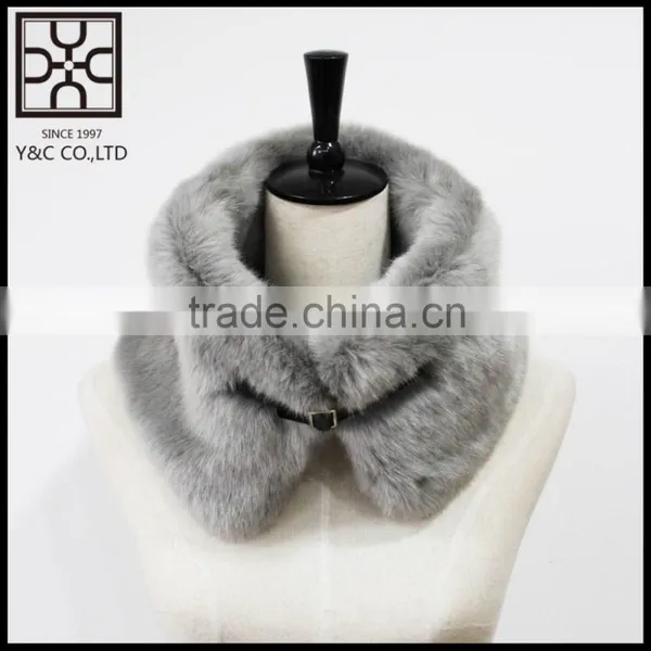 Own Design Fake Fur Scarf With Button photo-5