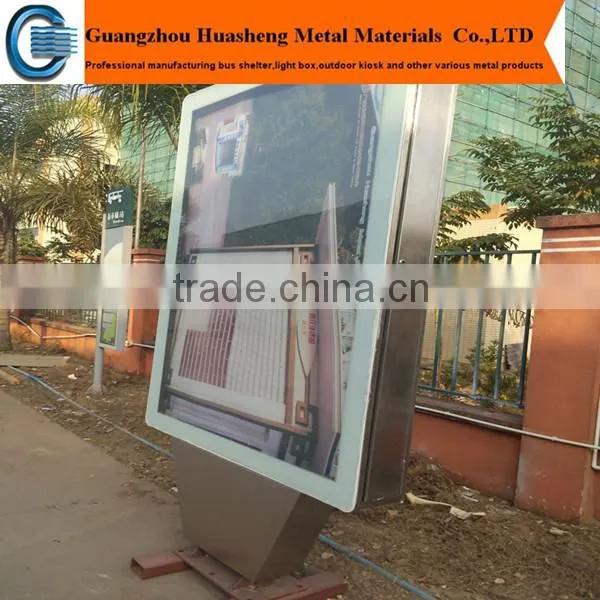 Prefab Led Advertising Light Box With Post,stainless Steel Led Advertising Light Box photo-5