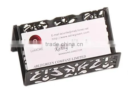 Engraved Desk Top Organizer - Name Card Holder photo-2
