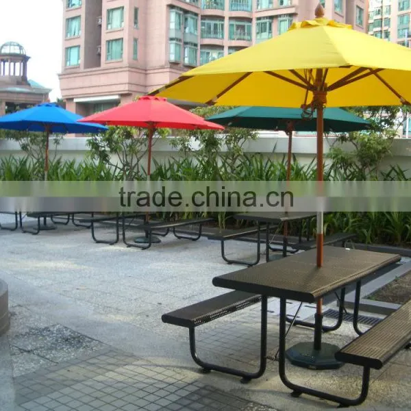 Outdoor Table With Umbrella Hole Outdoor Pinic Table photo-3